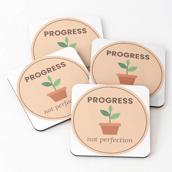 Item preview, Progress Not Perfection Growing Plant Quote designed and sold by h-3-a.