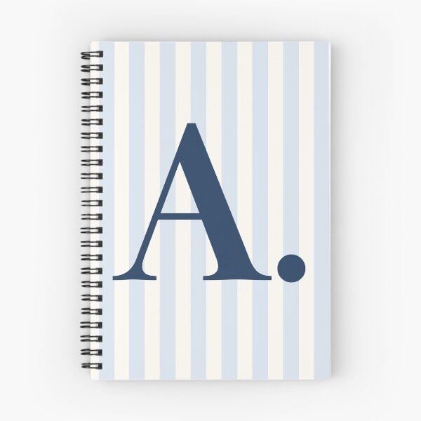 Item preview, Letter A Monogram Preppy Blue Stripes | Letter A Preppy Monogram Bride Bridesmaid Gift | Coastal Letter A Striped Gift For Mom Nurse | Blue Preppy Letter A Initial Name Teacher Graduation Gift designed and sold by LitzoyGlobeArt.