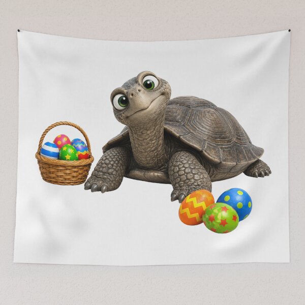 Item preview, Cheerful Aldabra Giant Tortoise Easter designed and sold by Sillytoe.
