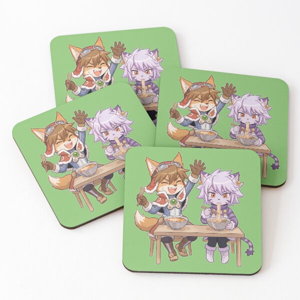 Item preview, Solatorobo Red and Elh Ramen Slurp Anime Graphic Art Furry game designed and sold by CuteKats.