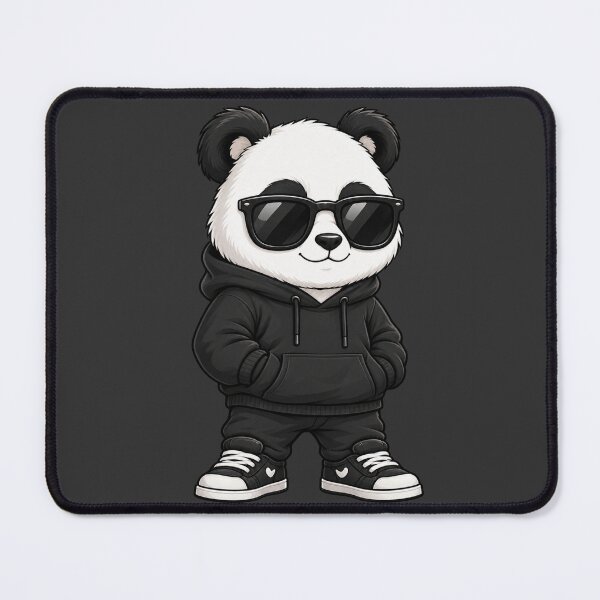 Item preview, Cool Panda With Sunglasses Hoodie Streetwear Urban Mascot Art designed and sold by QCena.