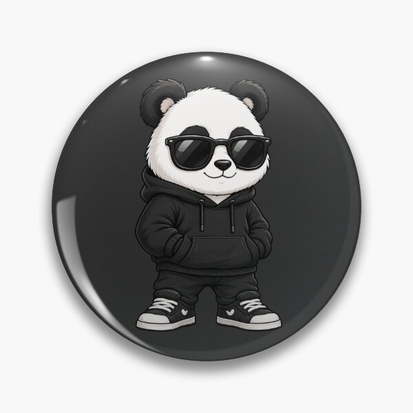 Item preview, Cool Panda With Sunglasses Hoodie Streetwear Urban Mascot Art designed and sold by QCena.