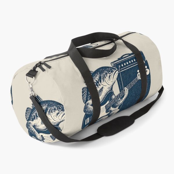 Item preview, Bass Player - Funny Fish Playing Bass Pun designed and sold by Douglystuff.