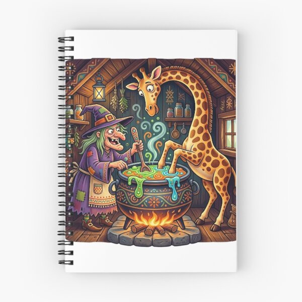 Item preview, GIRAFFE IN WITCH' BREW designed and sold by likbatonboot.