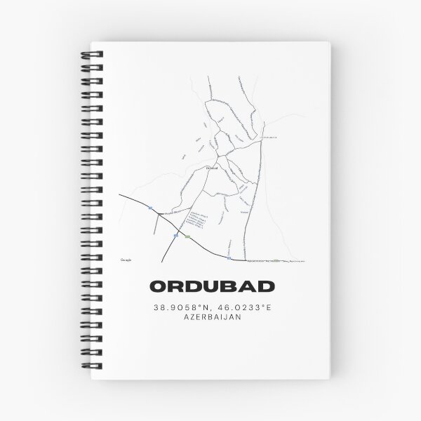 Item preview, Ordubad Azerbaijan Map Coordinates Minimalist Location Design designed and sold by RM-Journey.