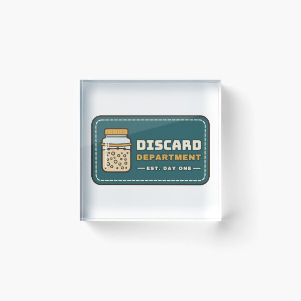 Item preview, Discard Department Retro Sourdough Starter Badge designed and sold by ColoredPanda.