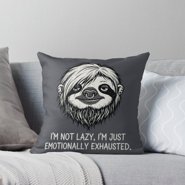 Item preview, Emotionally Exhausted Punk Sloth designed and sold by Amir Faysal.