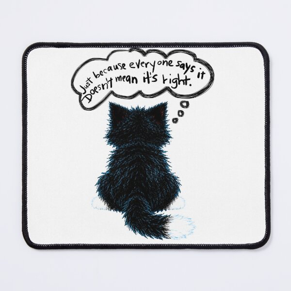 Item preview, Sarcastic Cat – Funny Cartoon Quote designed and sold by TrueWoven Studio.