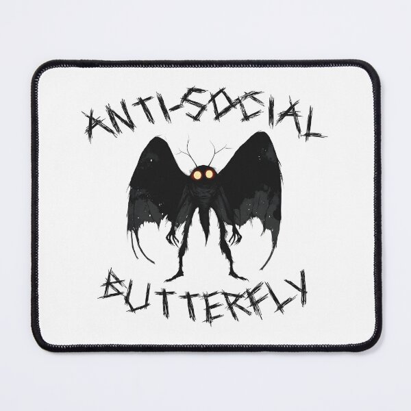 Item preview, Antisocial Butterfly — Funny Mothman Cryptid designed and sold by Spellhound.