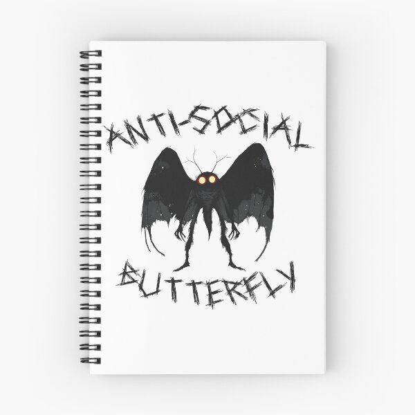 Item preview, Antisocial Butterfly — Funny Mothman Cryptid designed and sold by Spellhound.