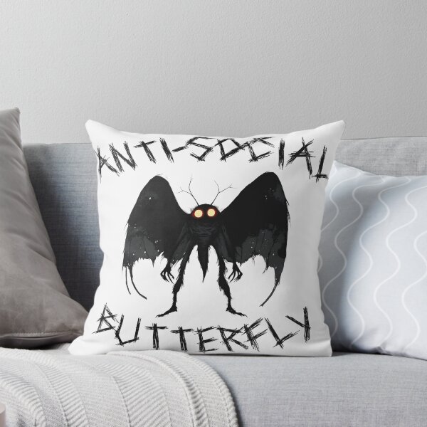 Item preview, Antisocial Butterfly — Funny Mothman Cryptid designed and sold by Spellhound.