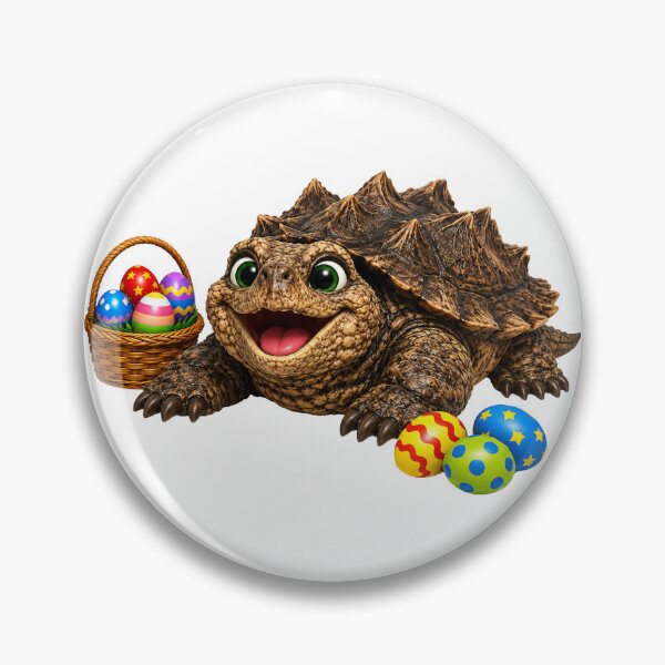 Item preview, Playful Alligator Snapping Turtle Easter designed and sold by Sillytoe.