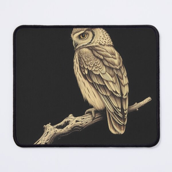 Item preview, Owl on a Branch, Dark Academia Gothic designed and sold by GildedFolio.
