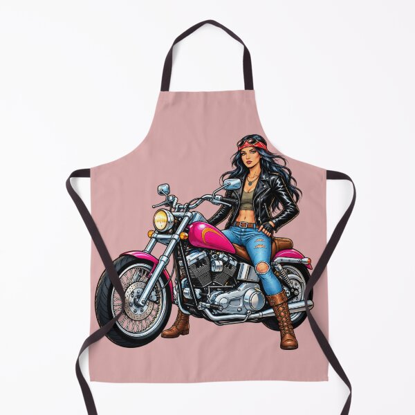 Item preview, Badass Biker Girl: Classic Chopper Style & Rock'n'Roll Vibe designed and sold by JanRizz.