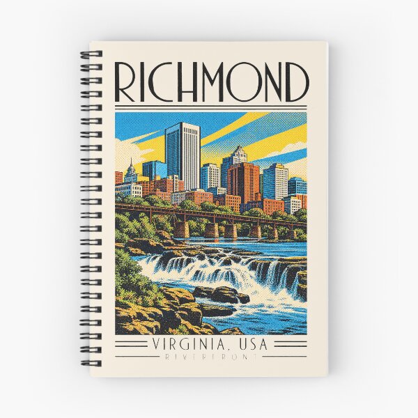 Item preview, Richmond, Virginia, USA [Vintage Illustration] designed and sold by elektronen.