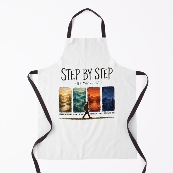 Item preview, Title: Step by Step – Keep Moving On Hiking designed and sold by freshwear design.