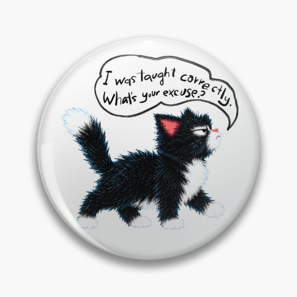 Item preview, Funny Cat Cartoon – English Teacher Humor designed and sold by TrueWoven Studio.