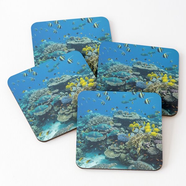 Item preview, Vibrant Coral Reef Haven: Sea Turtles & Tropical Fish School - Underwater Ocean   designed and sold by PetalsPaws.