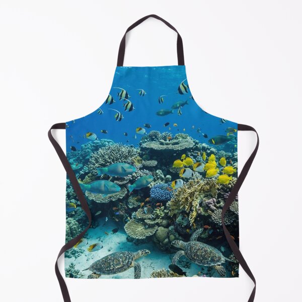 Item preview, Vibrant Coral Reef Haven: Sea Turtles & Tropical Fish School - Underwater Ocean designed and sold by PetalsPaws.