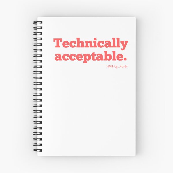 Item preview, Technically Acceptable – Relatable Work Humor Classic designed and sold by Identity Studio.