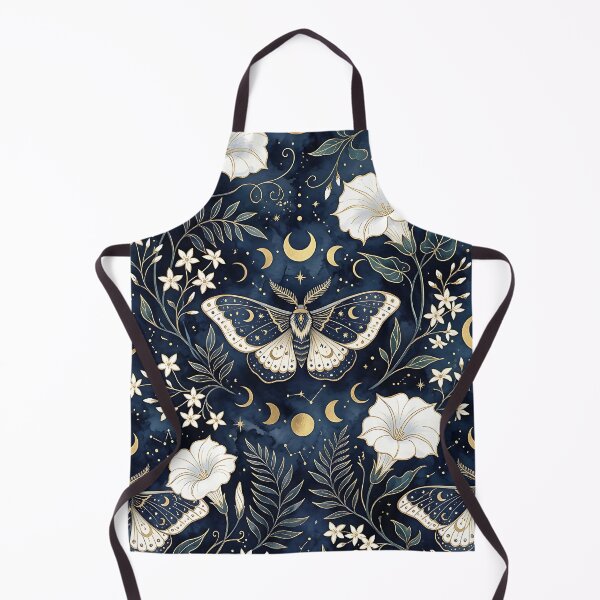 Item preview, Mystical Celestial Moth And Moonflower Pattern designed and sold by wallpapersarts.
