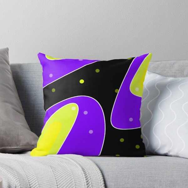 Item preview, Neon Purple And Yellow Cosmic Abstract Art designed and sold by hasoarty.