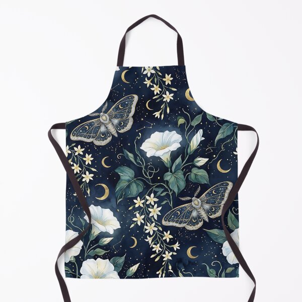Item preview, Mystical Celestial Moth And Moonflower Pattern designed and sold by wallpapersarts.