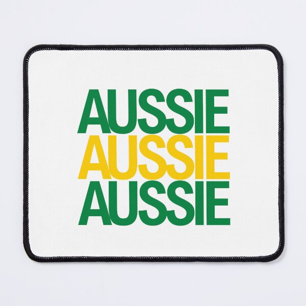 Item preview, Aussie Aussie Aussie Australian Colored Typography designed and sold by whimseyangel.