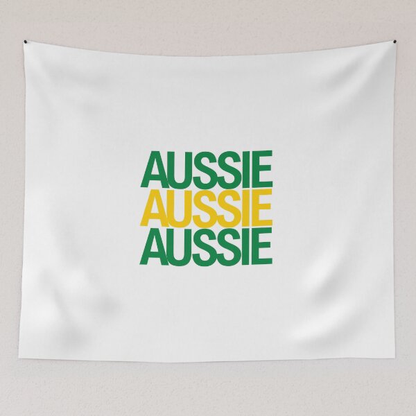 Item preview, Aussie Aussie Aussie Australian Colored Typography designed and sold by whimseyangel.