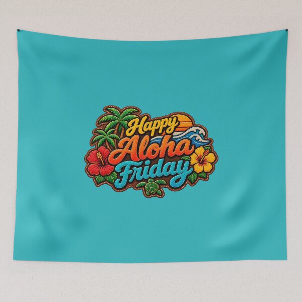 Item preview, Happy Aloha Friday (Leather Patch Design)  designed and sold by TheFatherOfArt.