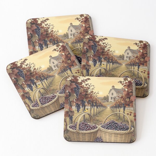 Item preview, Grape Harvest in the Vineyard, Autumn Wine Country designed and sold by GildedFolio.