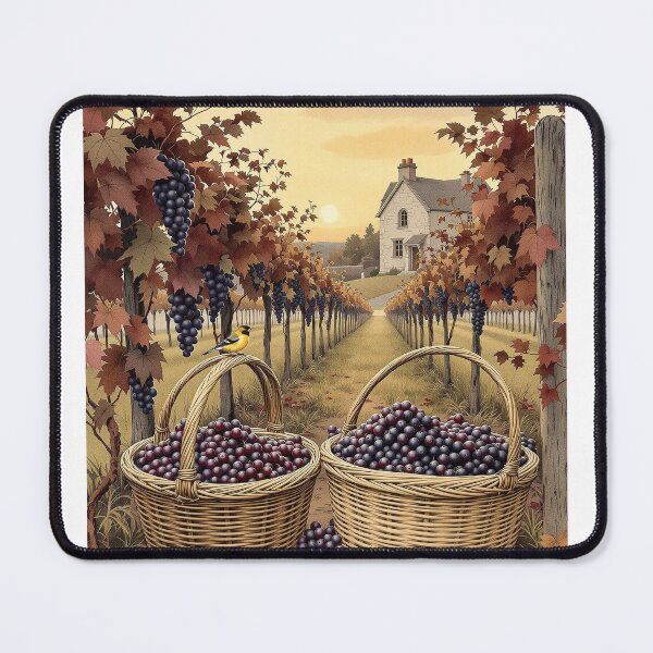 Item preview, Grape Harvest in the Vineyard, Autumn Wine Country designed and sold by GildedFolio.