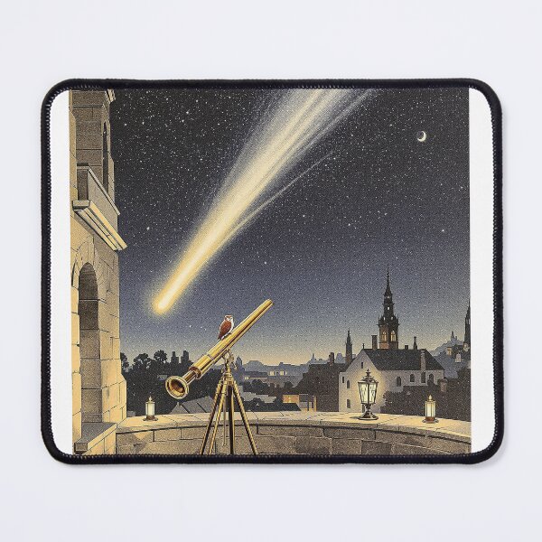 Item preview, The Great Comet and the Owl, Vintage Astronomy designed and sold by GildedFolio.
