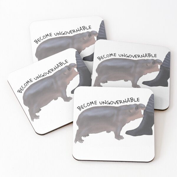 Item preview, Ungovernable Moo Deng — Funny Hippo designed and sold by Spellhound.