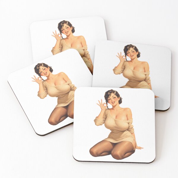 Item preview, Vintage Pin Up Girl – Cozy Sweater, Playful Pose & Retro Glamour designed and sold by Cosplayvintage.