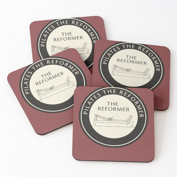 Item preview, • Minimalist Black and Cream Pilates The Reformer Circular Emblem Sticker designed and sold by REFORMER & COFFEE STUDIO.