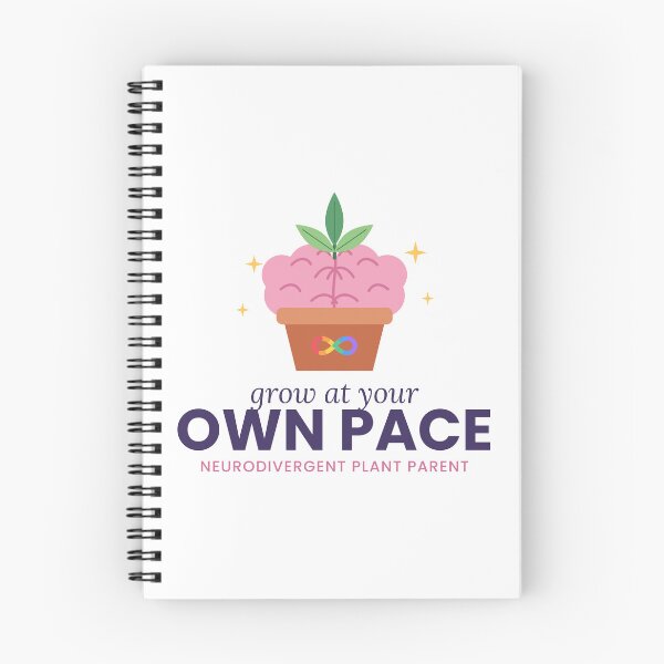 Item preview, Grow At Your Own Pace Brain Plant Neurodivergent designed and sold by h-3-a.