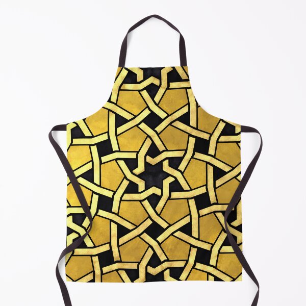 Item preview, Smoky Golden And Black Vintage Stars Moroccan Pattern designed and sold by DEC02.