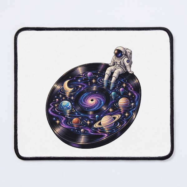 Item preview, Astronaut Cosmic Vinyl Record Galaxy Art designed and sold by justinhmorton.