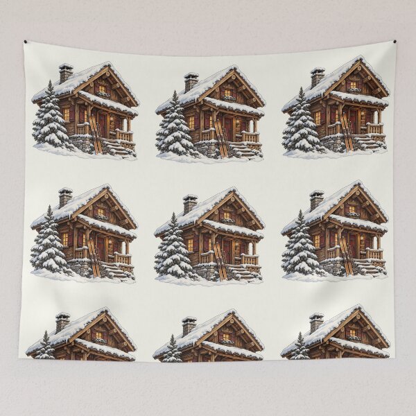 Item preview, Vintage Alpine Ski PNG Bundle, Retro Skiing and Mountain Chalet Designs designed and sold by Bondira-Spono.