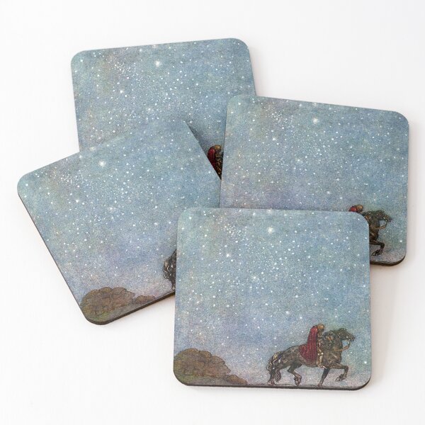 Item preview, Horse and Rider in a Starry Night - John Bauer designed and sold by forgottenbeauty.