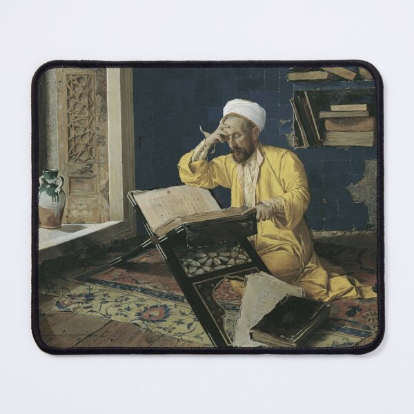 Item preview, Islamic Art Wall Print, Islamic Theologian with the Quran by Osman Hamdi Bey, Orientalist Painting designed and sold by RickE.