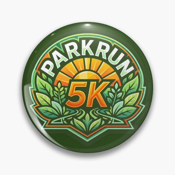 Item preview, Parkrun 5K Sunrise Running Leaf Wreath Emblem Runner Graphic    designed and sold by KiwiRider.
