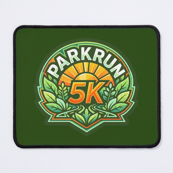 Item preview, Parkrun 5K Sunrise Running Leaf Wreath Emblem Runner Graphic    designed and sold by KiwiRider.