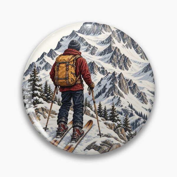 Item preview, Vintage Alpine Ski PNG Bundle, Retro Skiing and Mountain Chalet Designs designed and sold by Bondira-Spono.