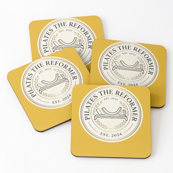 Item preview,  Luxury Gold Pilates The Reformer Established 2024 Laurel Wreath Badge designed and sold by REFORMER & COFFEE STUDIO.