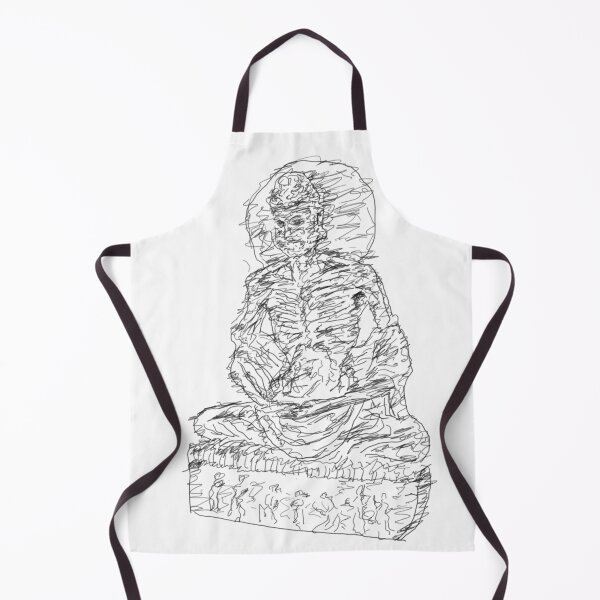 Item preview, Fasting Buddha — Expressive Hand-Drawn Sketch designed and sold by TABINCHU.COM.