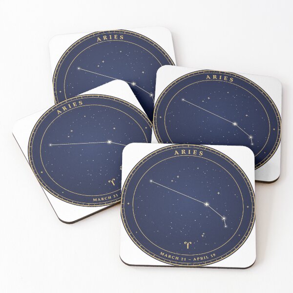 Item preview, Aries Constellation - Celestial Zodiac Star Chart designed and sold by Mooncap Studio.