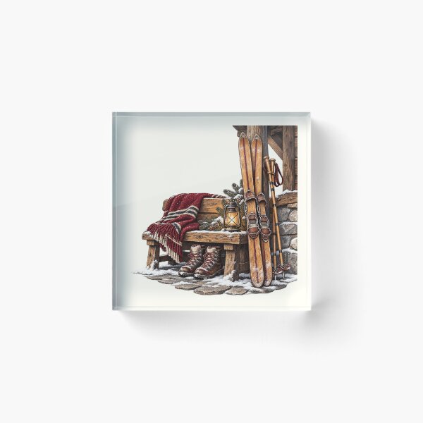 Item preview, Vintage Alpine Ski PNG Bundle, Retro Skiing and Mountain Chalet Designs designed and sold by Bondira-Spono.