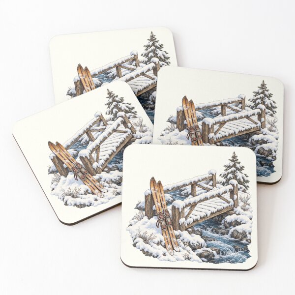 Item preview, Vintage Alpine Ski PNG Bundle, Retro Skiing and Mountain Chalet Designs designed and sold by Bondira-Spono.